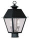 Mansfield 2 Light 17.5 inch Black Medium Outdoor Post Top Lantern