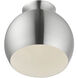 Piedmont 1 Light 10 inch Brushed Aluminum Semi-Flush Mount Ceiling Light