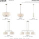 Meridian 4 Light 18 inch Brushed Nickel Pendant Chandelier Ceiling Light 