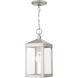 Nyack 1 Light 6 inch Brushed Nickel Outdoor Pendant Lantern