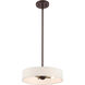 Venlo 4 Light 14 inch Bronze with Antique Brass Accents Pendant Ceiling Light