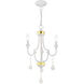 Glendale 3 Light 14 inch White Mini Chandelier Ceiling Light