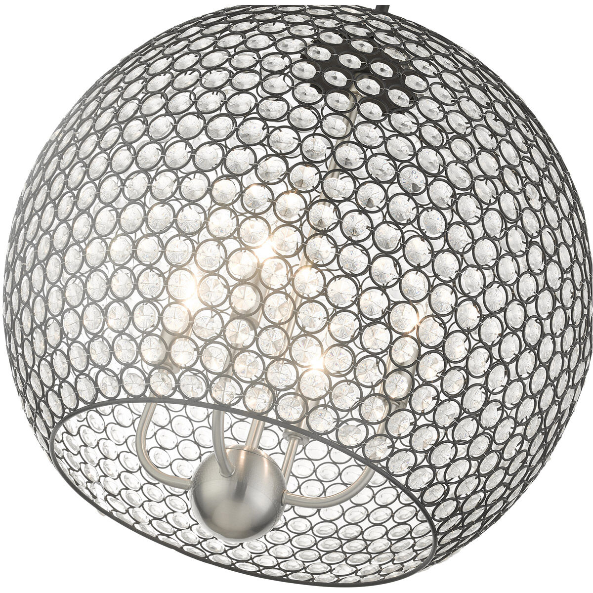 Cassandra 4 Light 20 inch Black Pendant Ceiling Light