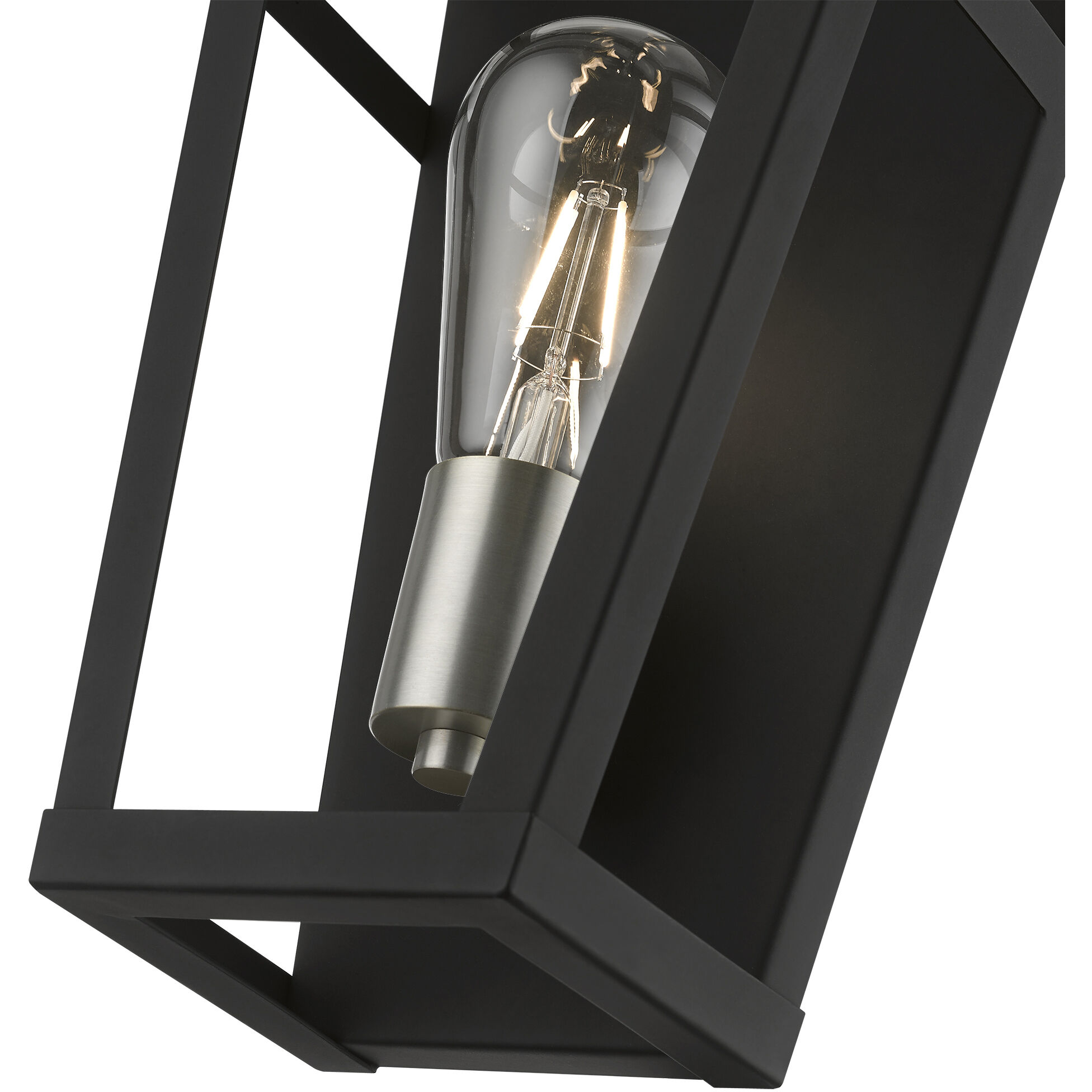 Schofield 1 Light 7 inch Black with Brushed Nickel Accents ADA Sconce Wall Light