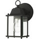 Hamilton 1 Light 9 inch Textured Black Outdoor Wall Lantern