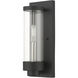 Hillcrest 1 Light 12 inch Textured Black Outdoor ADA Wall Lantern