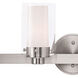 Manhattan 6 Light 47.5 inch Brushed Nickel Bath Vanity Wall Light