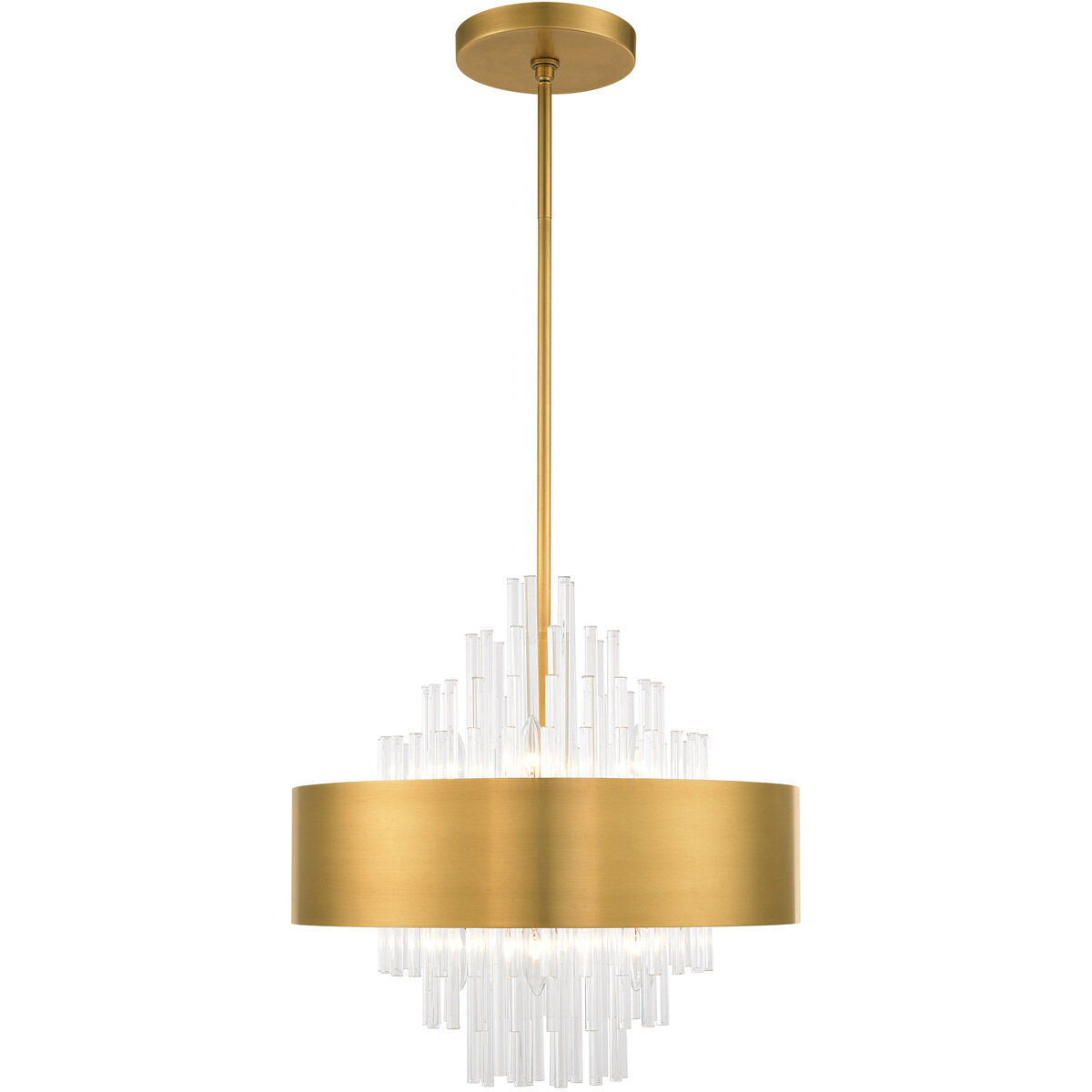 Orenburg 8 Light 21 inch Natural Brass Pendant Chandelier Ceiling Light