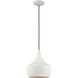 Allison 1 Light 10 inch White Mini Pendant Ceiling Light