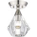 Brussels 1 Light 7.00 inch Semi-Flush Mount