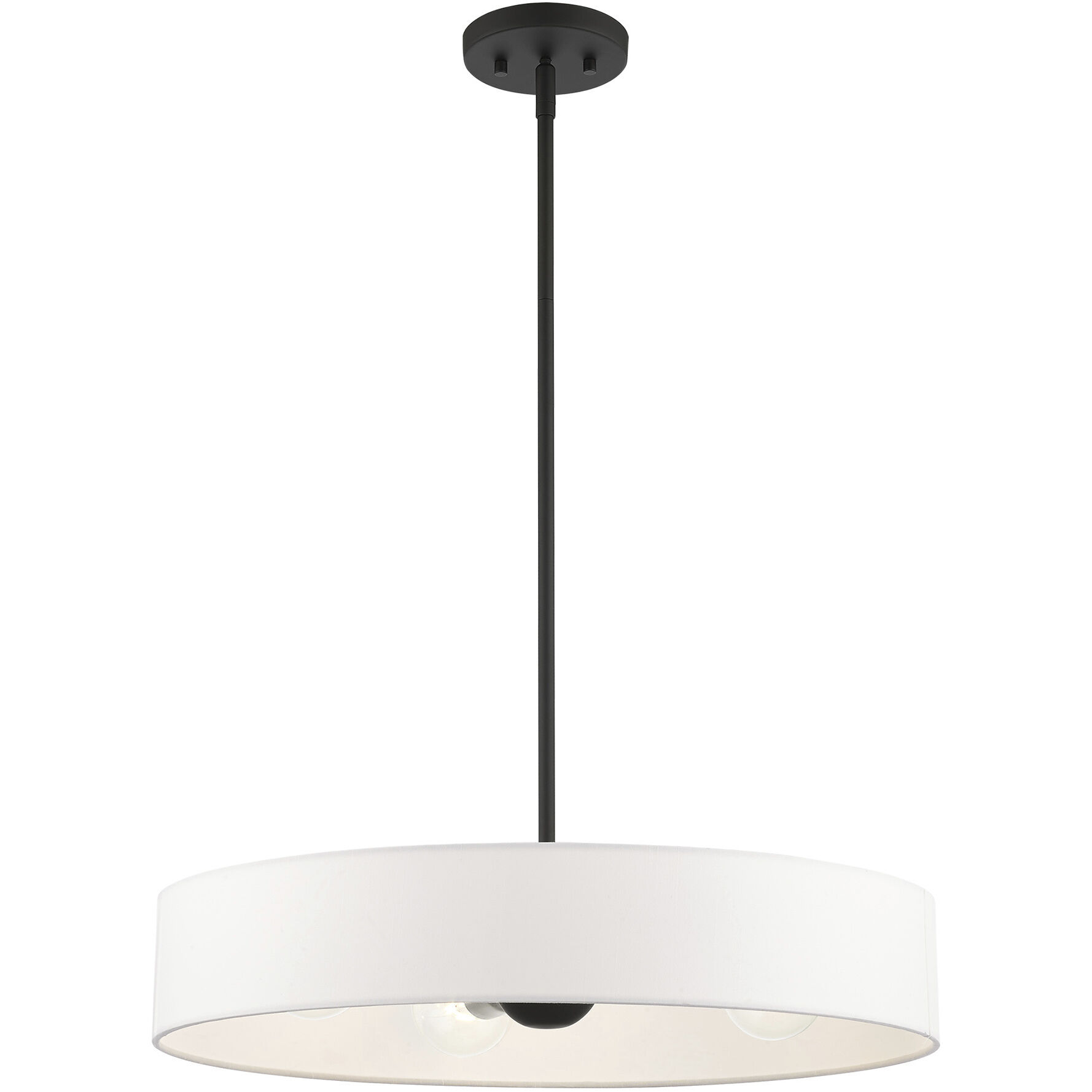 Venlo 4 Light 22 inch Black with Brushed Nickel Accents Pendant Ceiling Light