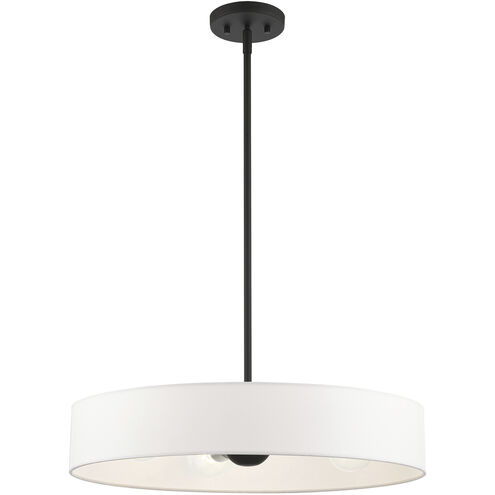 Venlo 4 Light 22 inch Black with Brushed Nickel Accents Pendant Ceiling Light