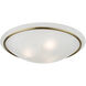 Newburgh 3 Light 20 inch Antique Brass Semi-Flush Ceiling Light