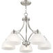 Somerset 5 Light 25 inch Brushed Nickel Chandelier Ceiling Light