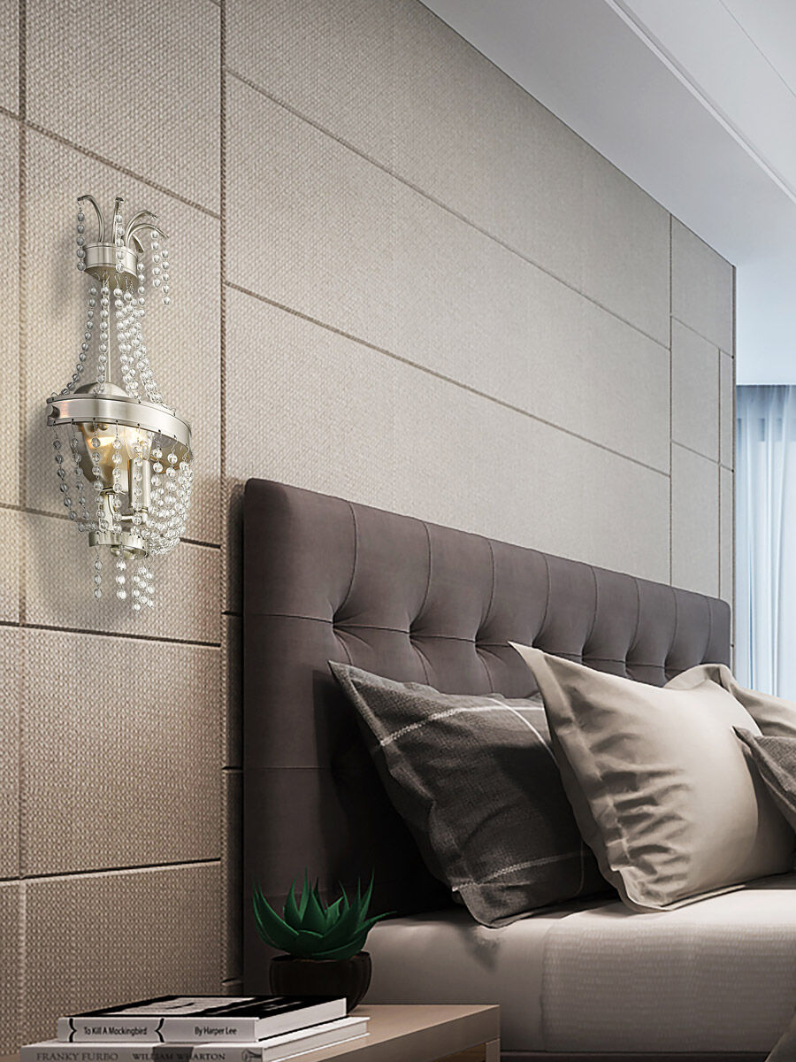 Valentina 1 Light 8 inch Brushed Nickel ADA Wall Sconce Wall Light