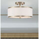 Park Ridge 2 Light 13 inch Antique Brass Semi-Flush Mount Ceiling Light