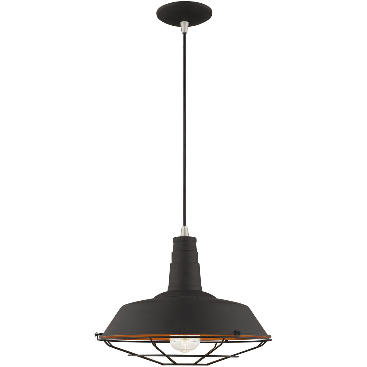 Allison 1 Light 14 inch Black Mini Pendant Ceiling Light