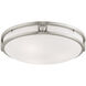 Titania 3 Light 16 inch Brushed Nickel Flush Mount Ceiling Light