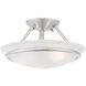 Newburgh 2 Light 12 inch Brushed Nickel Semi-Flush Mount Ceiling Light