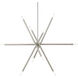 Soho Linear Chandelier Ceiling Light in Brushed Nickel