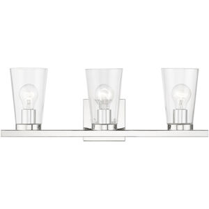 Cityview 3 Light 23 inch Polished Chrome Vanity Sconce Wall Light