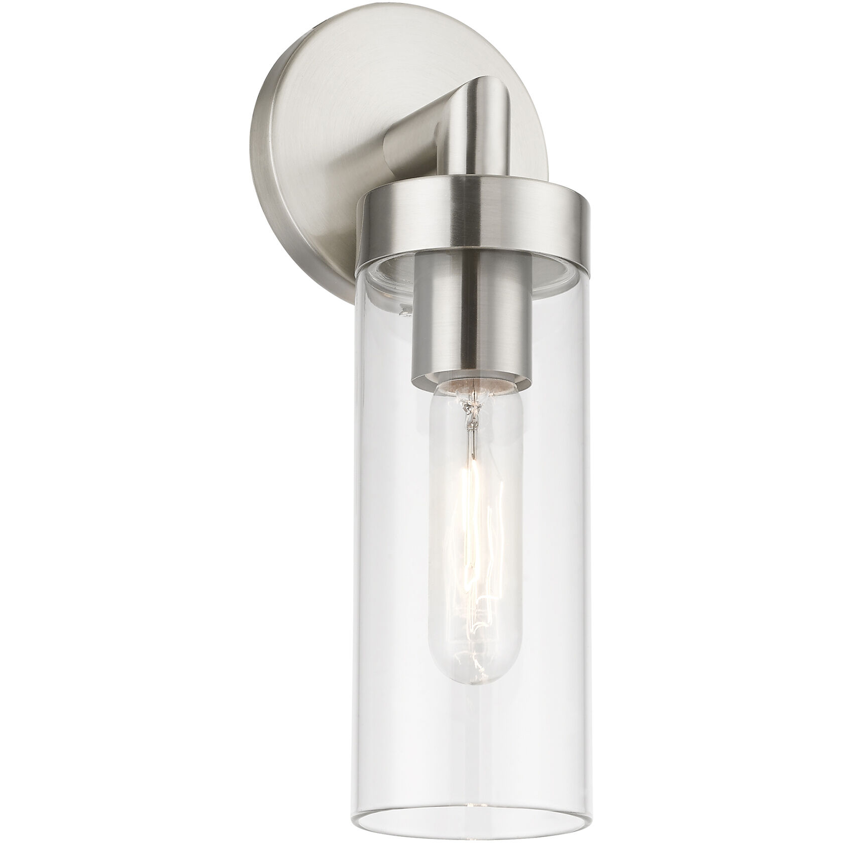 Ludlow 1 Light 4 inch Brushed Nickel ADA Single Sconce Wall Light, Single