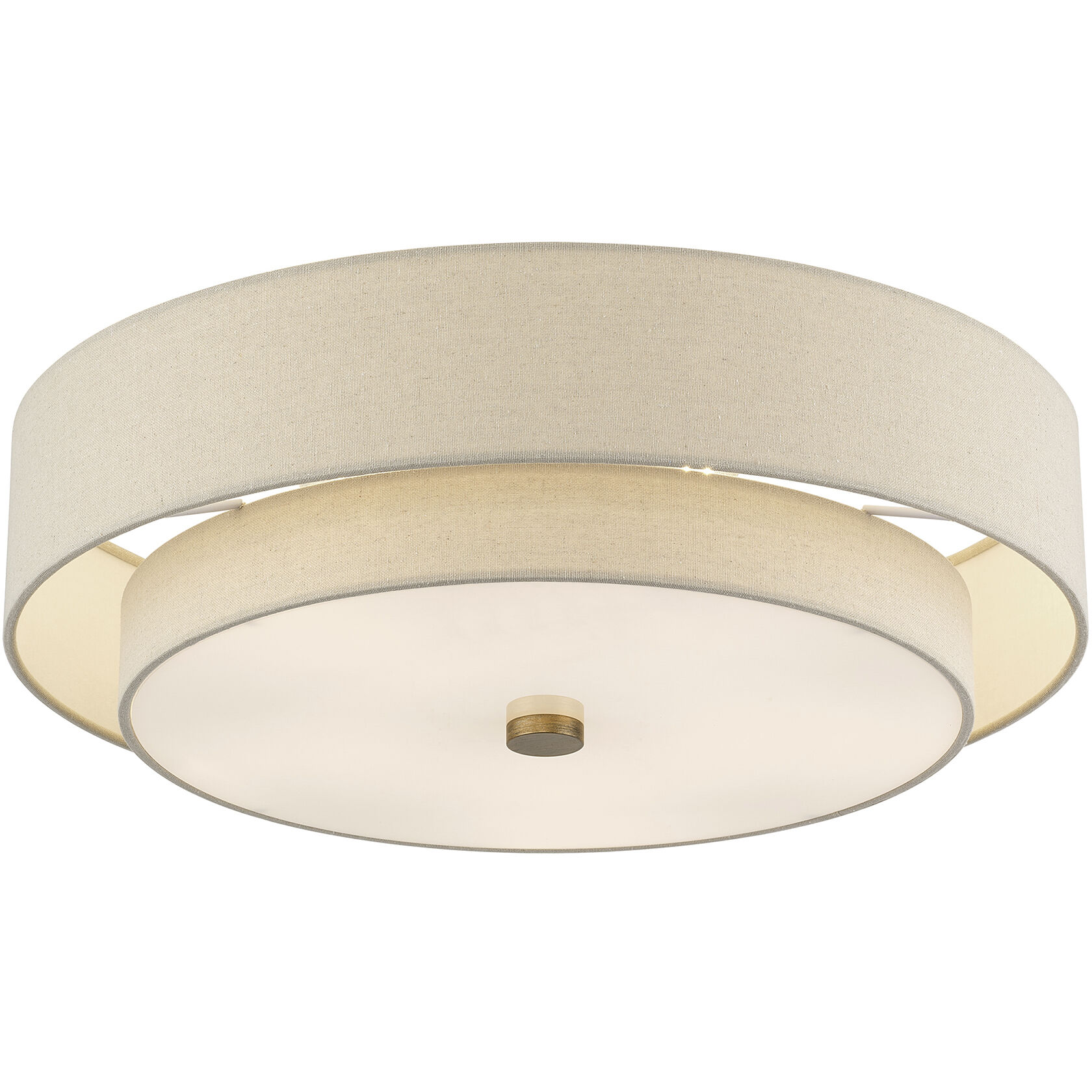 Bellingham 5 Light 22 inch Antique Gold Leaf Semi Flush Mount Ceiling Light, Extra Large