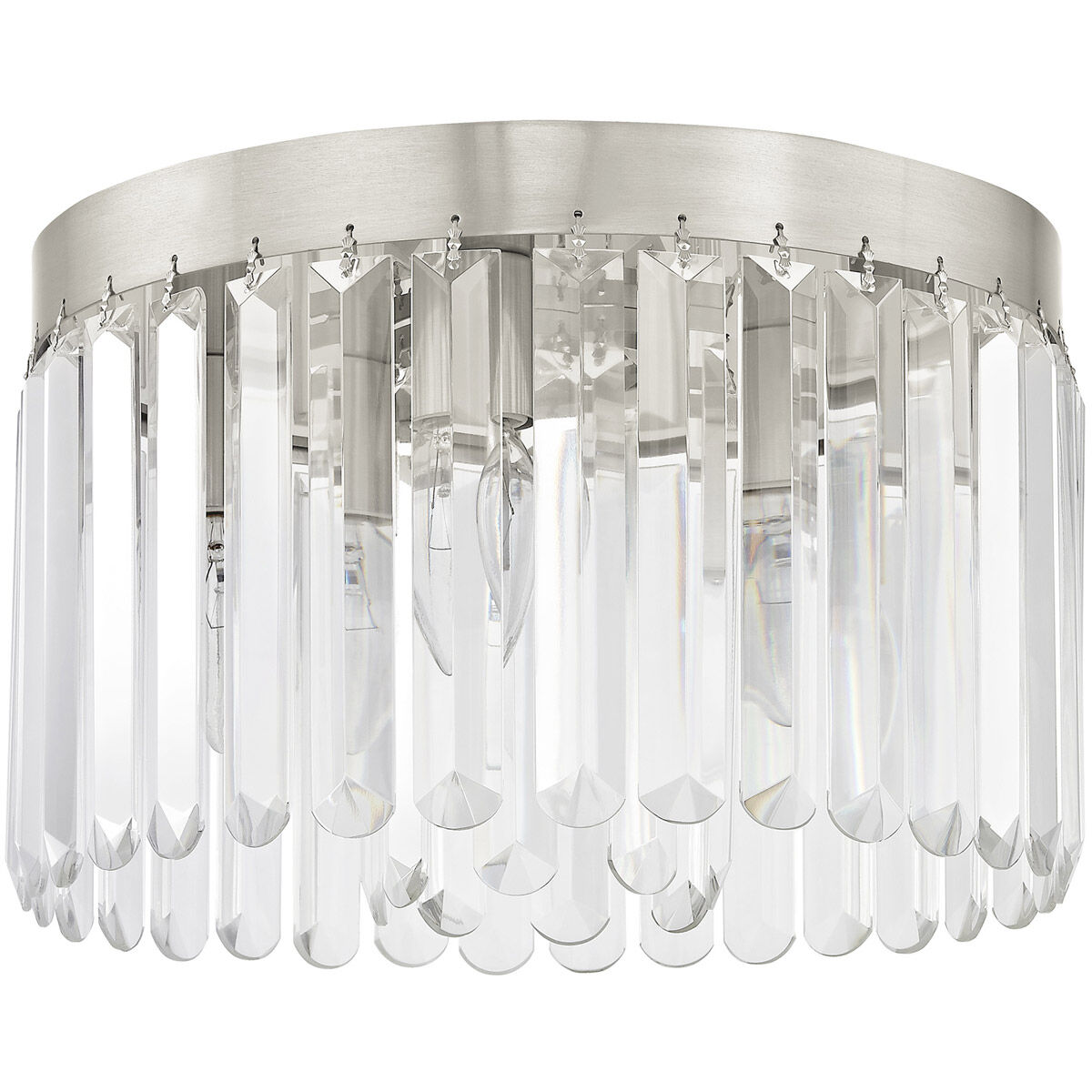 Ashton 4 Light 13 inch Brushed Nickel Flush Mount Ceiling Light