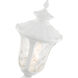 Oxford 3 Light 22 inch Textured White Outdoor Post Top Lantern