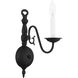 Williamsburg 1 Light 4 inch Black Sconce Wall Light