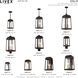 Oslo 1 Light 6 inch Bronze Outdoor Pendant Lantern