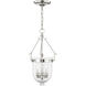 Jefferson 3 Light 10 inch Polished Nickel Chain Lantern