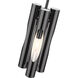 Acra 3 Light 6 inch Black Chrome Pendant Chandelier Ceiling Light