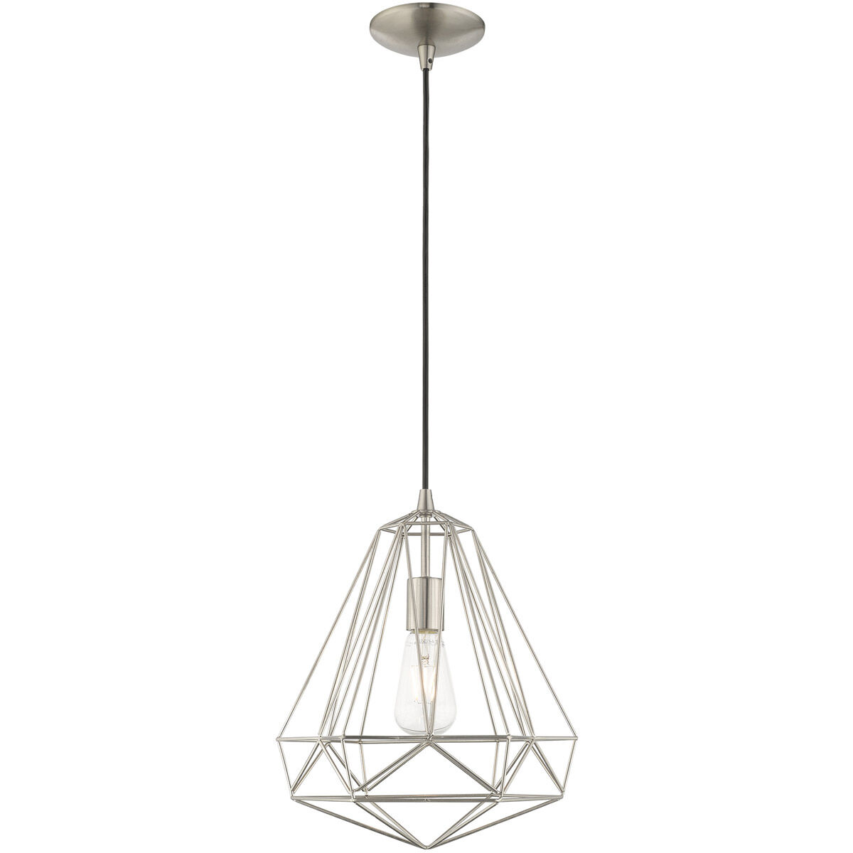 Geometric 1 Light 12.25 inch Mini Pendant