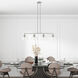 Glendon 4 Light 8.25 inch Brushed Nickel Large Linear Chandelier Ceiling Light