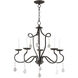 Callisto 5 Light 24 inch English Bronze Chandelier Ceiling Light