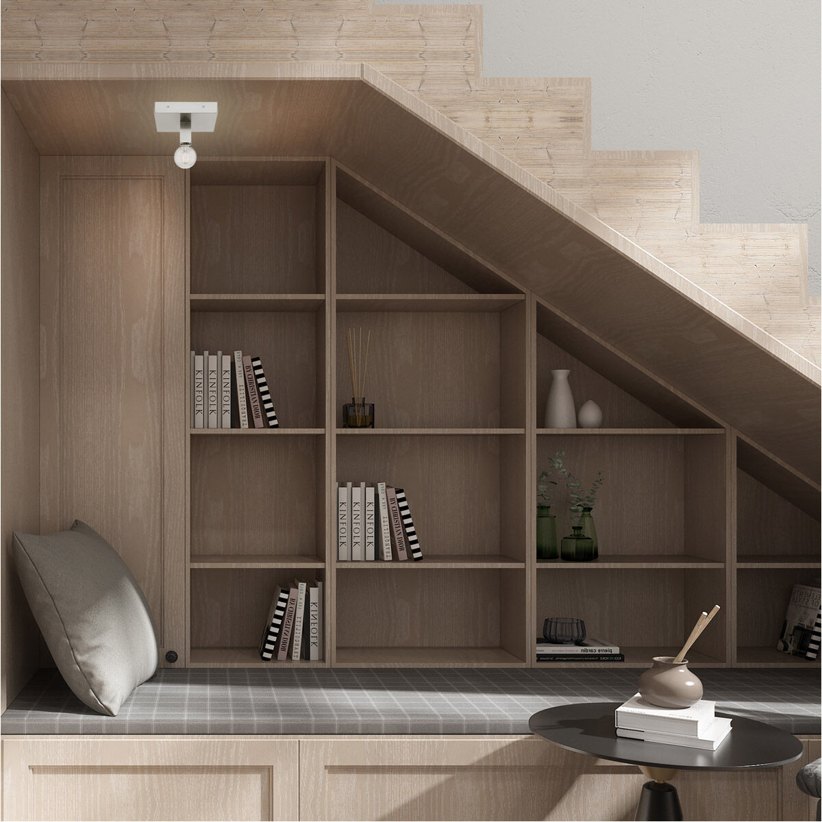 Solna 1 Light 9 inch Brushed Nickel Flush Mount Ceiling Light