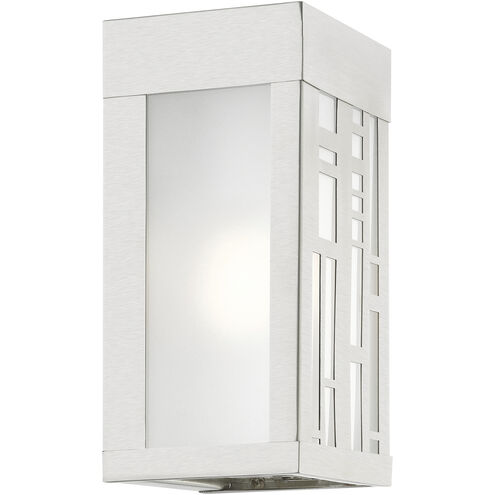 Malmo 1 Light 9 inch Brushed Nickel Outdoor Small Sconce, Small