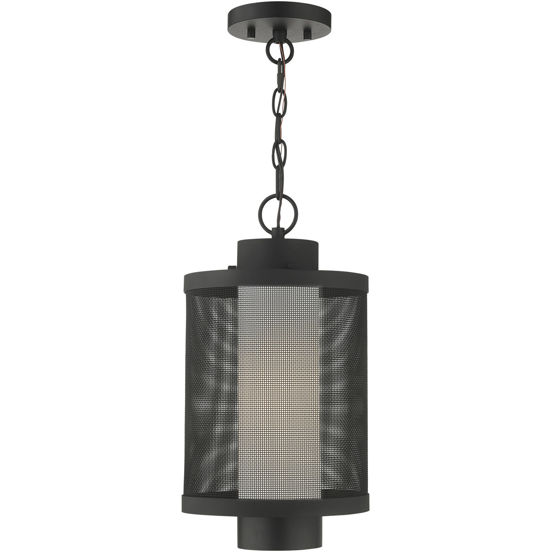 Nottingham 1 Light 9 inch Textured Black Outdoor Pendant Lantern
