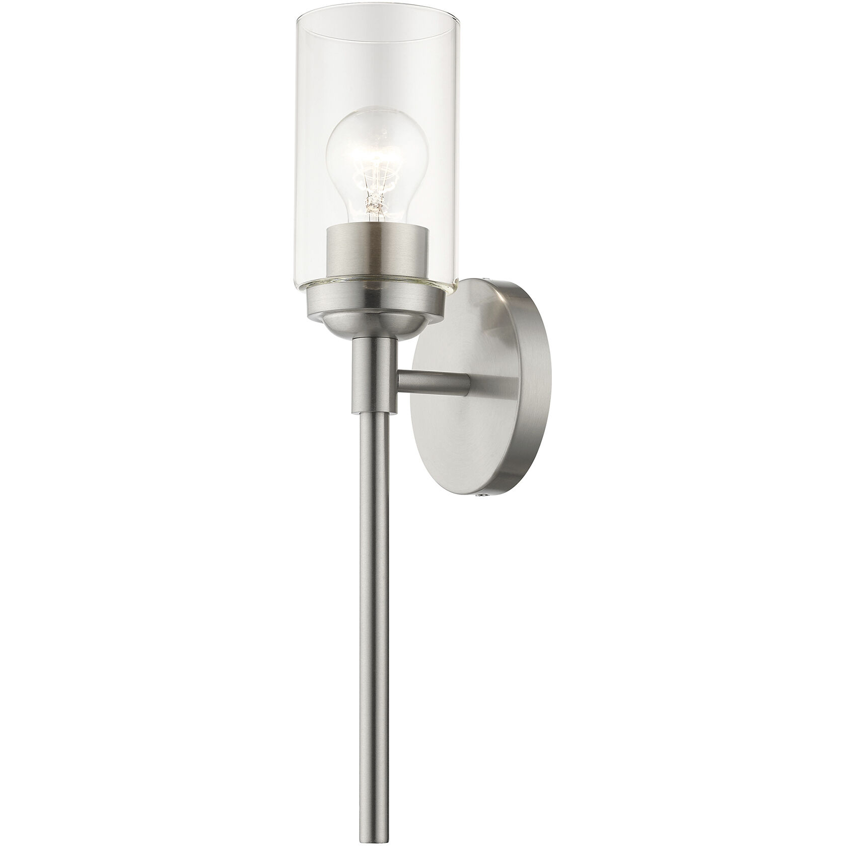 Whittier 1 Light 4.75 inch Brushed Nickel ADA Wall Sconce Wall Light, Single