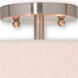 Meridian 3 Light 15 inch Brushed Nickel Semi-Flush Mount Ceiling Light