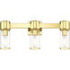 Quincy 3 Light 22.5 inch Polished Brass Vanity Wall Sconce Wall Light