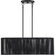Acordia 3 Light 30 inch Black Linear Chandelier Ceiling Light, Medium