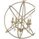 Aria 5 Light 24 inch Antique Brass Chandelier Ceiling Light