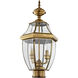 Monterey 2 Light 22 inch Antique Brass Outdoor Post Top Lantern 