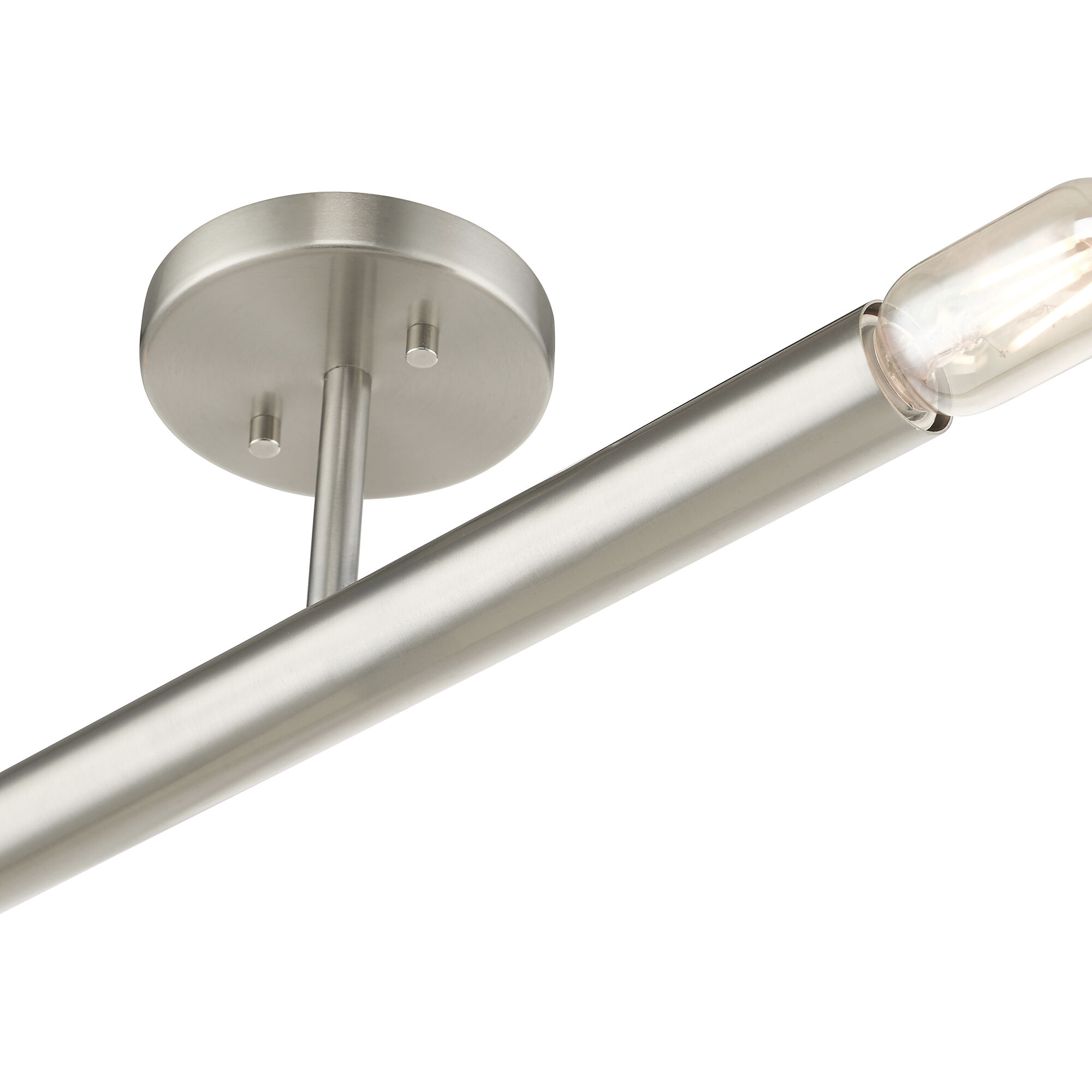 Copenhagen 2 Light 5.13 inch Brushed Nickel Semi-Flush Ceiling Light