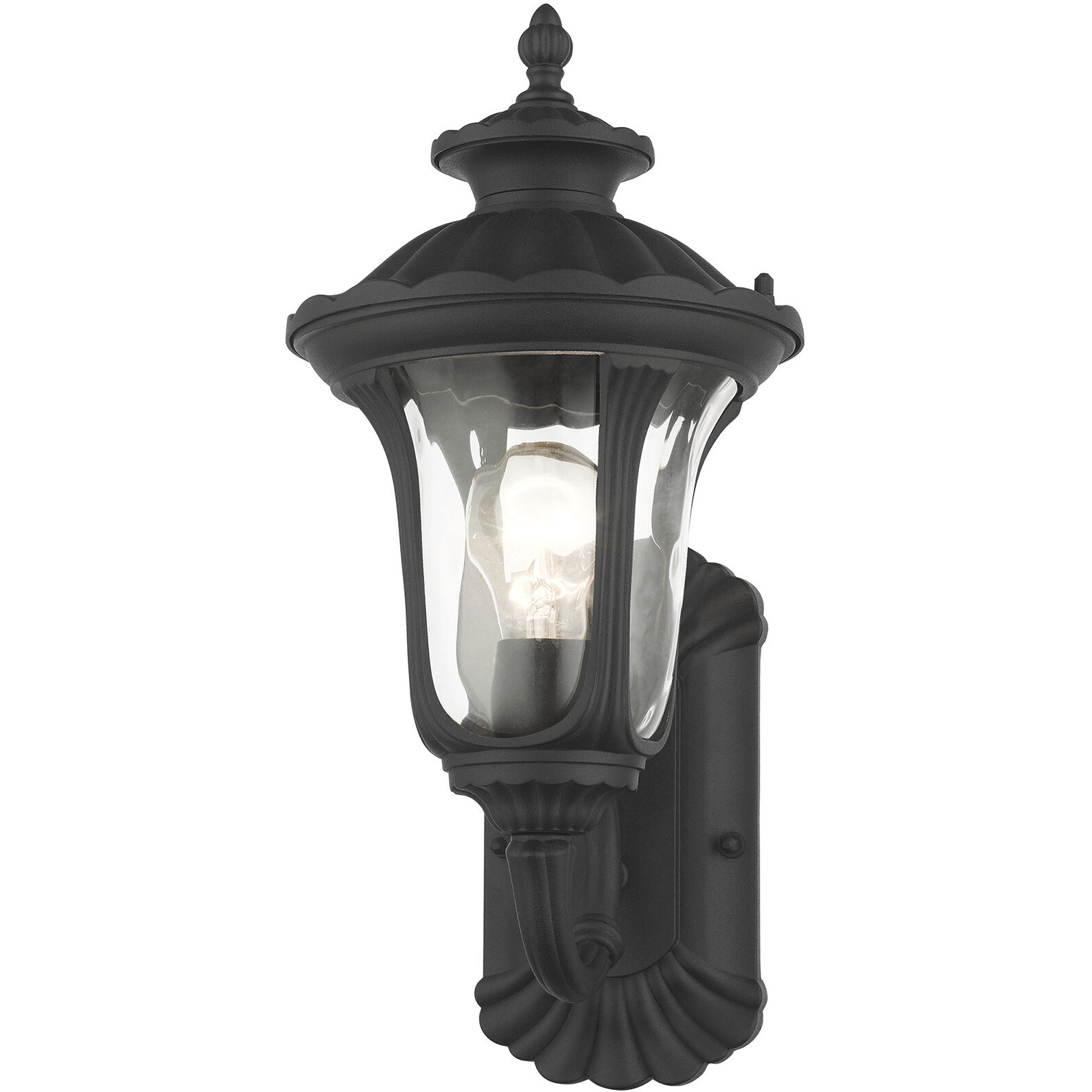 Oxford 1 Light 16 inch Textured Black Outdoor Wall Lantern
