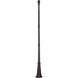 Outdoor 115 inch Bronze Outdoor Cast Aluminum Fluted Post