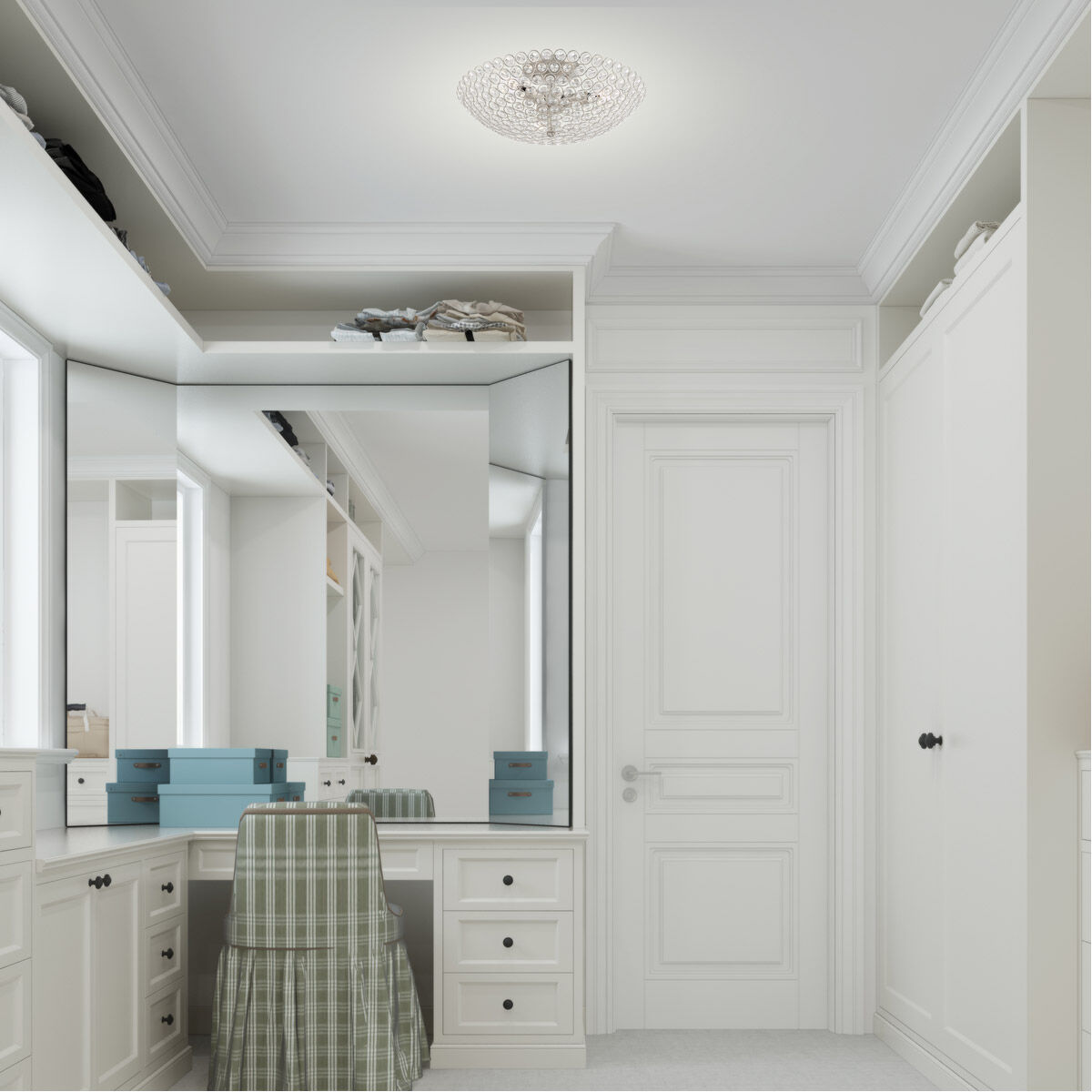 Cassandra 3 Light 16 inch Brushed Nickel Semi-Flush Mount Ceiling Light