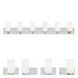 West Lake 6 Light 47 inch Brushed Nickel Bath Vanity Wall Light